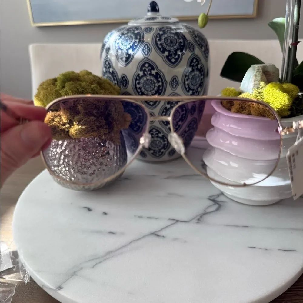 QUAY 56mm High Key Shift Aviato Glasses In Gold/ Pink ⭐️ - Picture 7 of 7